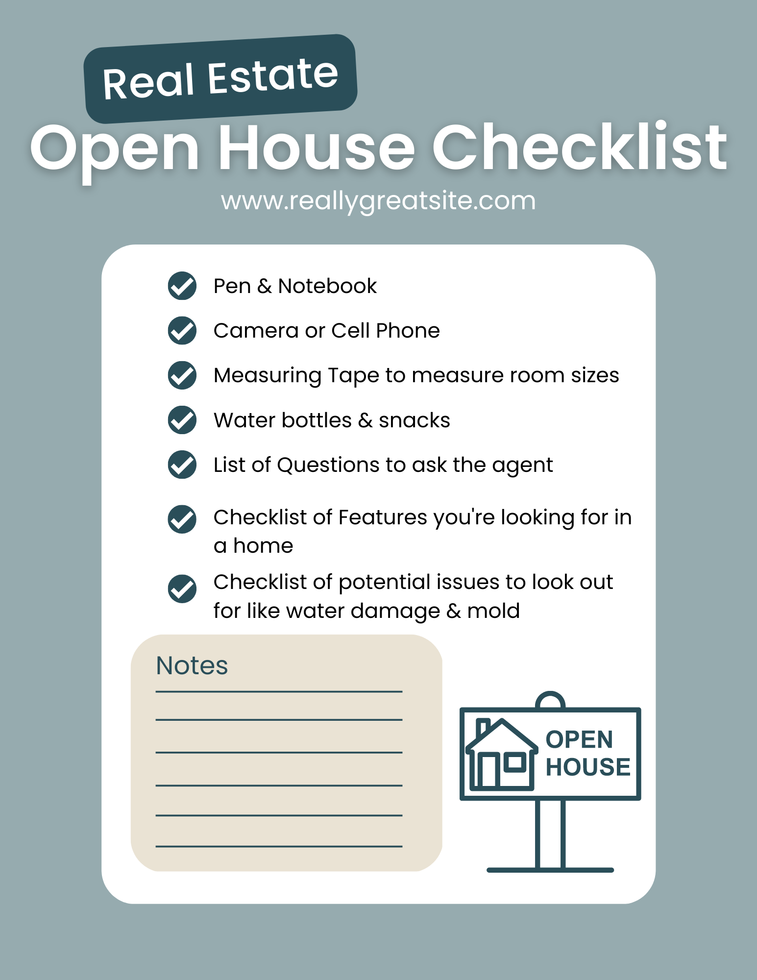 Open House Checklist & Tips for Buyers (PDF)